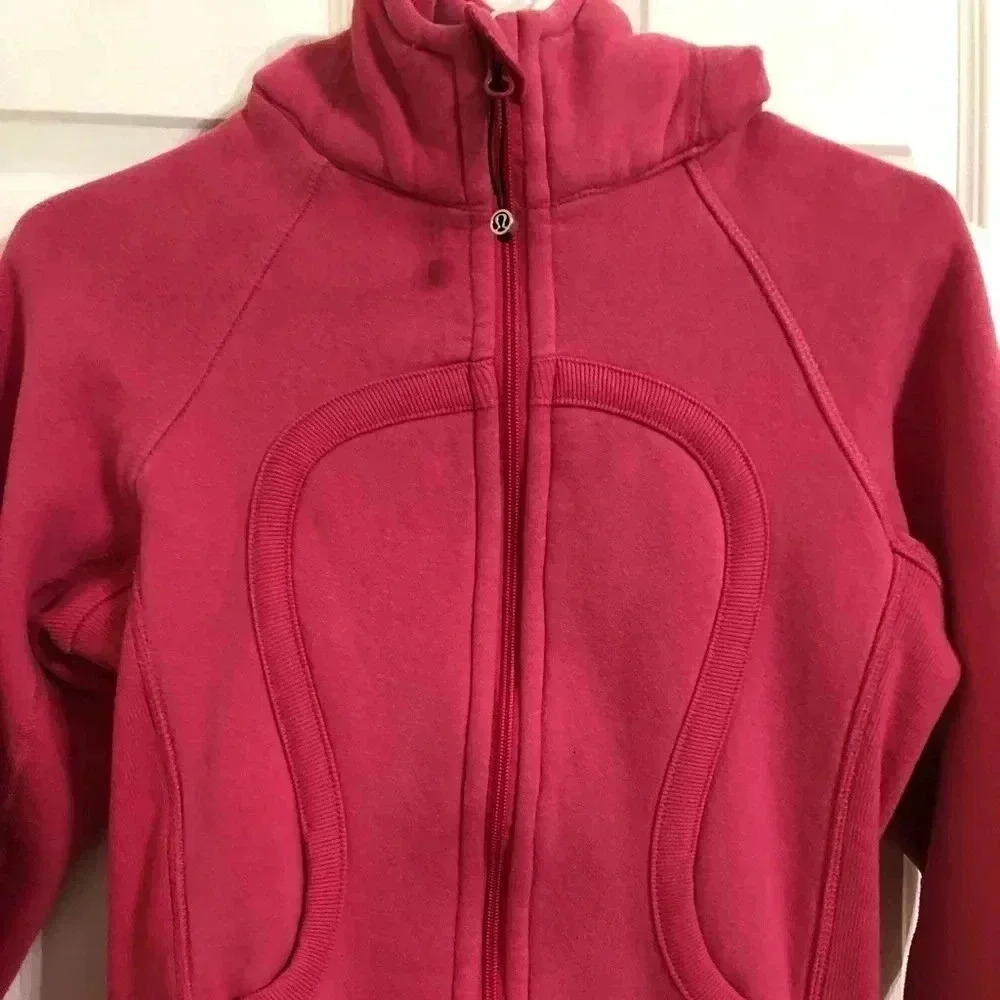 Lululemon Hot Pink Scuba Hoodie Size 4 - Picture 2 of 16